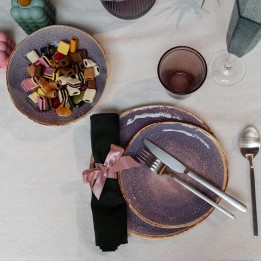 Assiettes plates violettes - Shirley - Kare Design