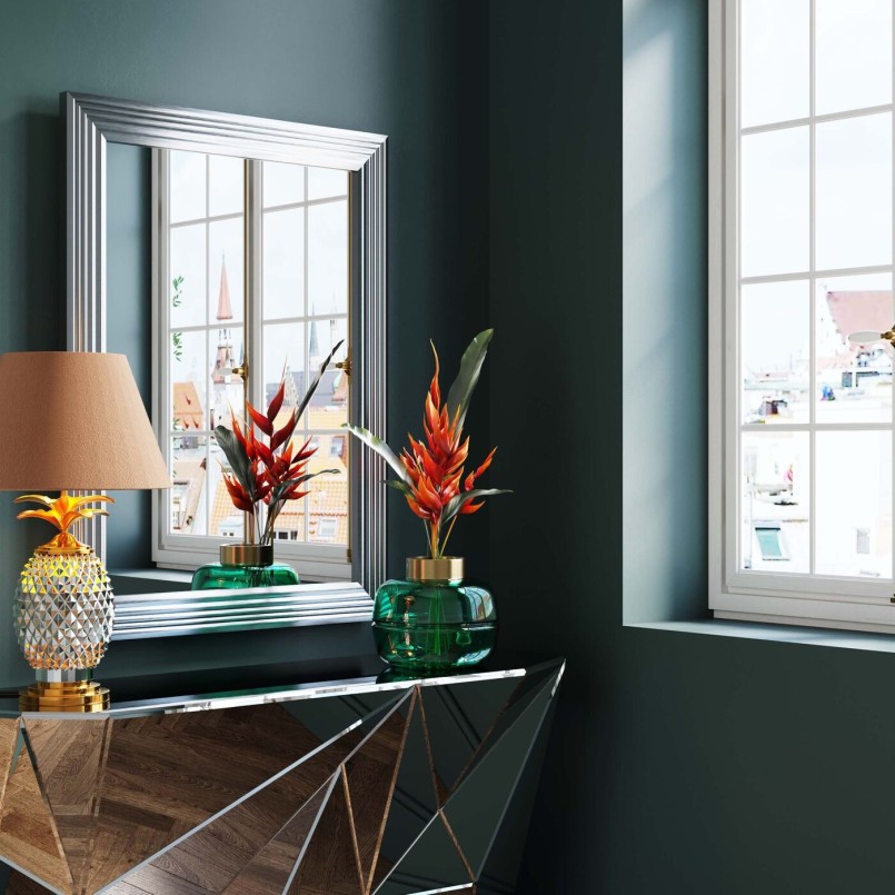 Console moderne miroir - Prisma - Kare Design