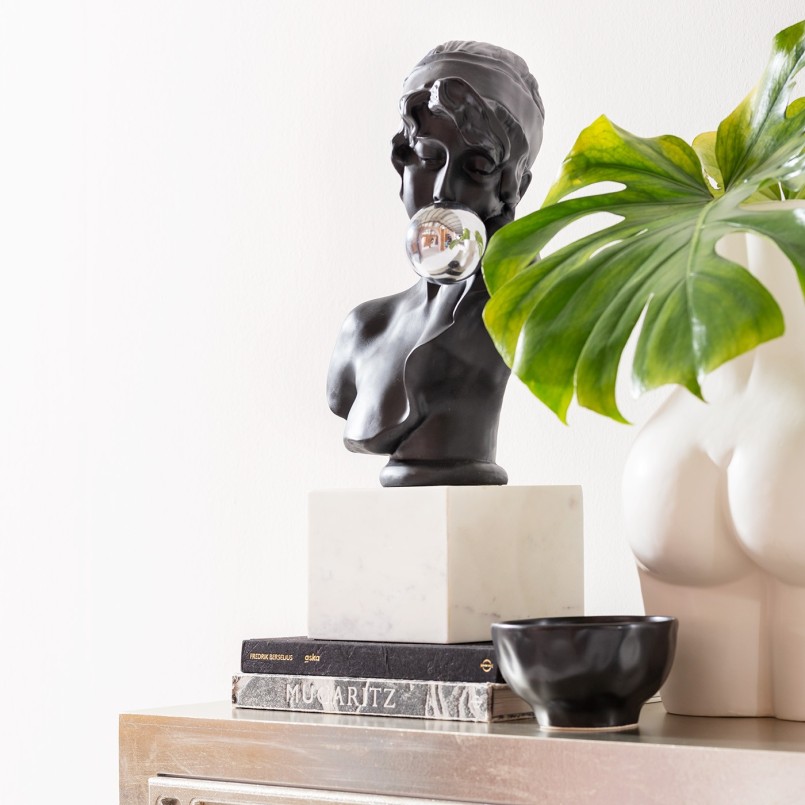 Kommen Organic Ø15cm zwart (4/set) Kare Design