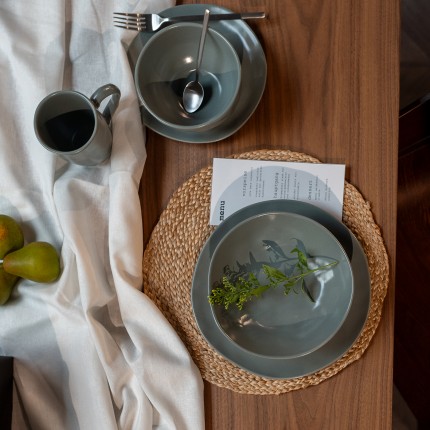 Bowl Organic Ø15cm sage (4/Set) Kare Design