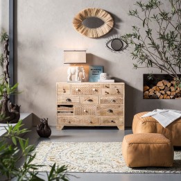 Etnische houten ladenkast - Puro - Kare Design