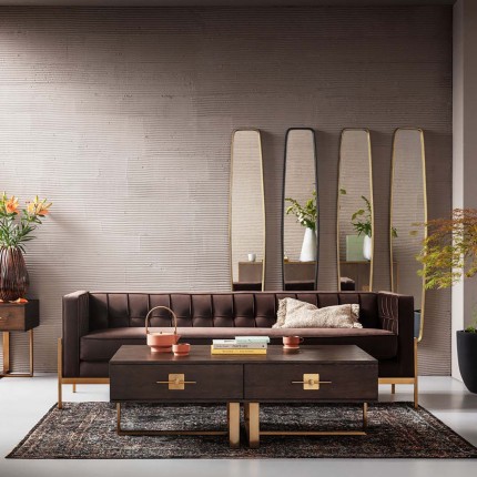 Sofa Loft Brown 3-Seater Kare Design