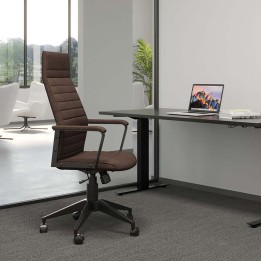 Chaise de bureau contemporaine marron - Labora - Kare Design