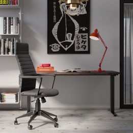 Chaise de bureau haute contemporaine noire - Labora - Kare Design