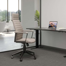 Chaise de bureau haute contemporaine marron - Labora - Kare Design