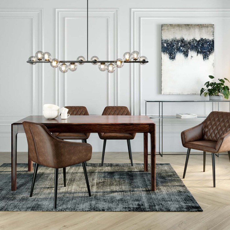 Retro houten tafel - Brooklyn Walnoot - Kare Design