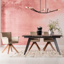 Contemporary brown table - Amsterdam - Kare Design