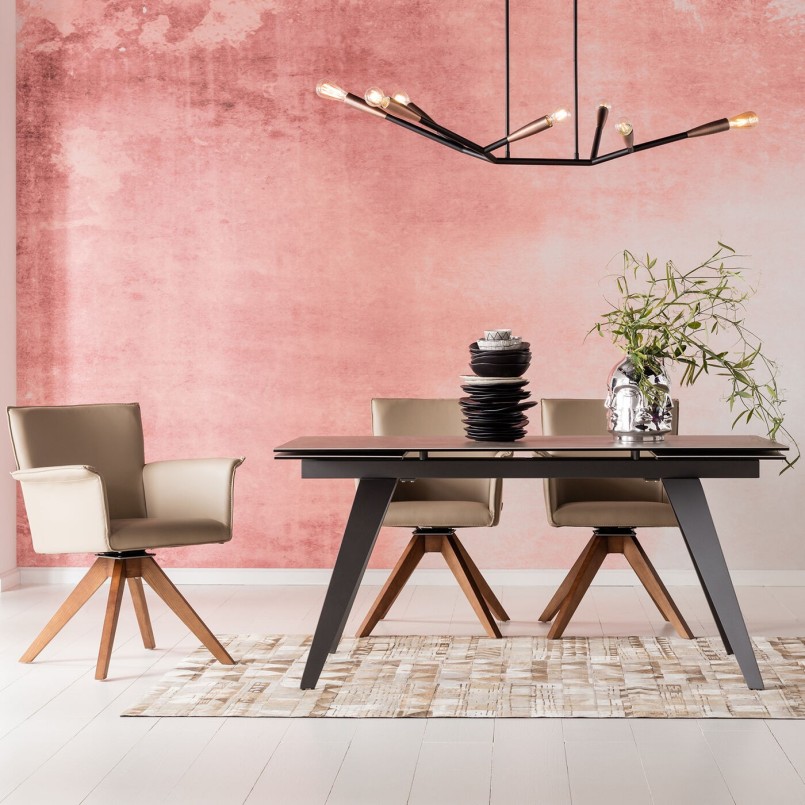 Eigentijdse bruine tafel - Amsterdam - Kare Design