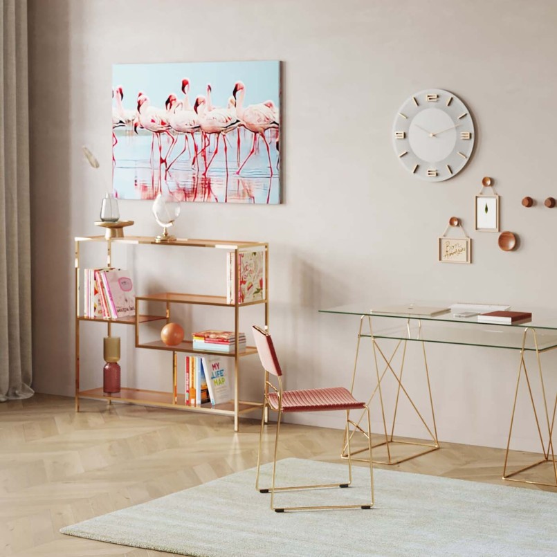 Étagère moderne dorée - Loft - Kare Design