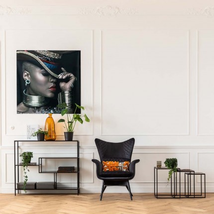 Bookshelf Loft 100x115cm zwart Kare Design