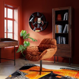 Silver spiral wall shelf - Snail - Kare Design