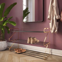 Industrial Gold Shoe Holder - Walk Grand - Kare Design