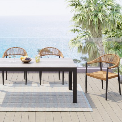 Outdoor Table Sorrento grey 180x90cm Kare Design