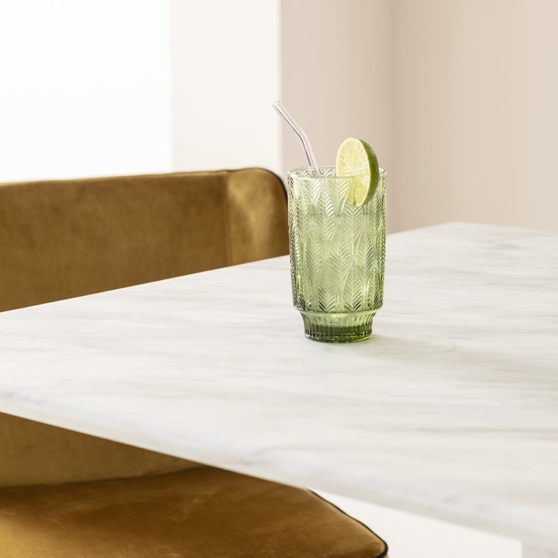 Verres à eau en verre vert - Fogli - Kare Design