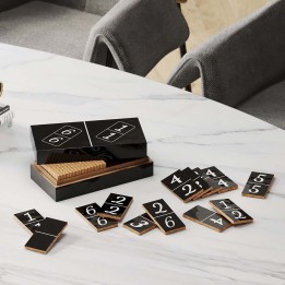 Black and white domino set with box - Kare Design