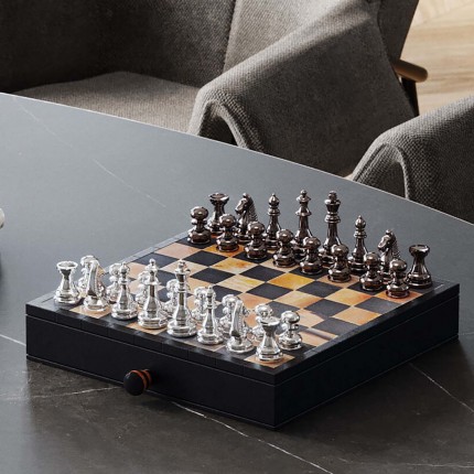 Chess Game Antique 36x33cm Kare Design