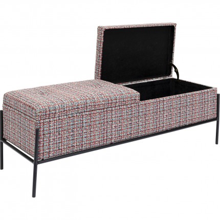 Banc-coffre Iceland 120x40cm rouge Kare Design