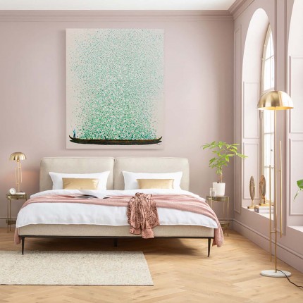 Picture Touched Flower Boat 120x160cm beige and green Kare Design