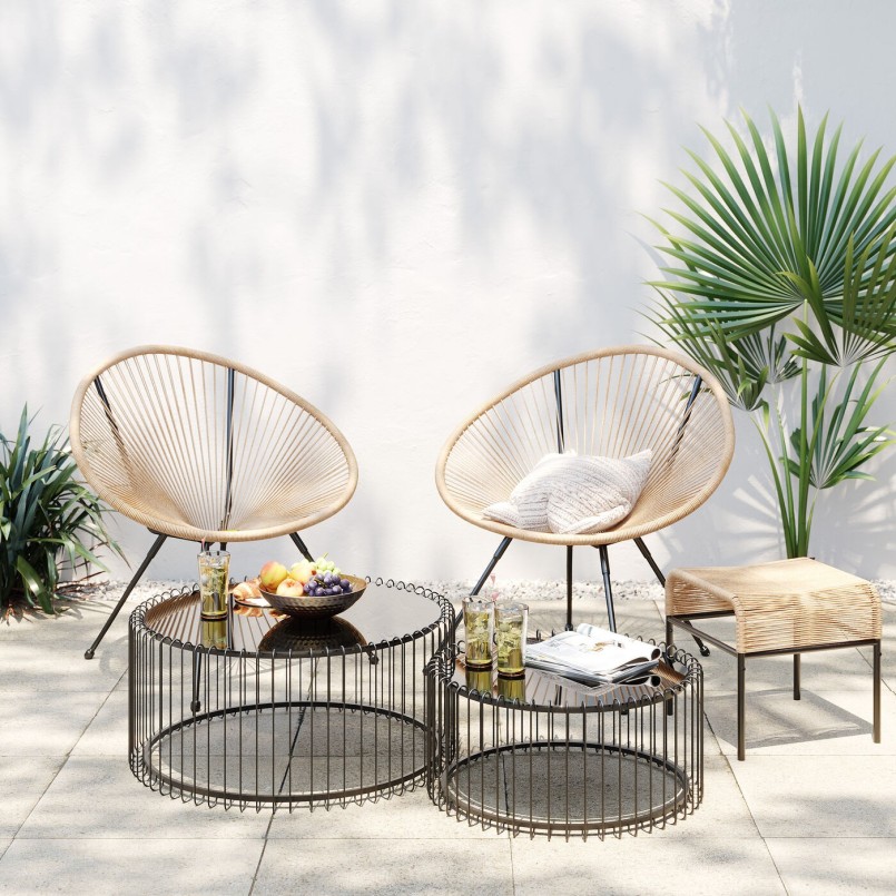 Fauteuil de jardin ethnique - Spaghetti - Kare Design
