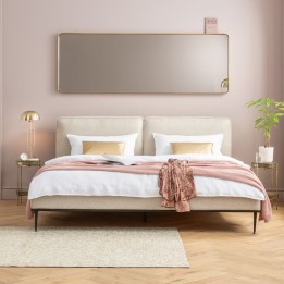 Miroir rectangulaire avec cadre en laiton 200x70cm - Collection Curve