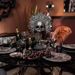 Black crown skull decoration - Kare Design