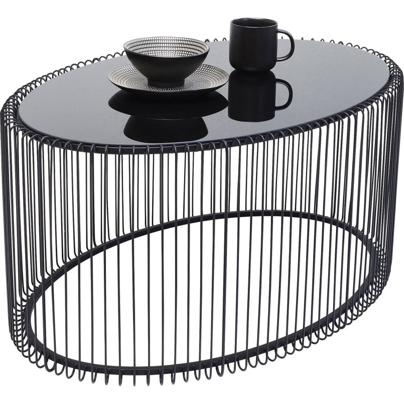 Table basse moderne noire - Wire - Kare Design