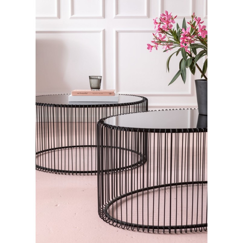 Table basse moderne noire - Wire - Kare Design
