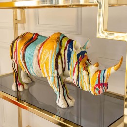 Woonaccessoires rhino verfdruppels 55cm Kare Design