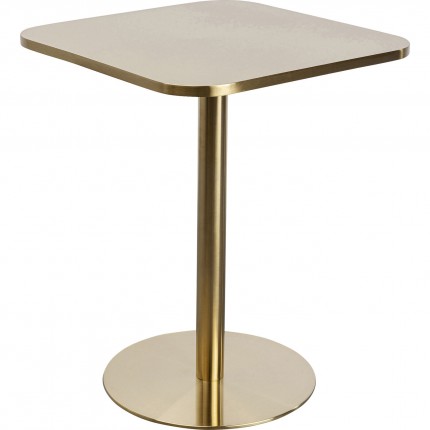 Eettafel Julie 60x60cm goud Kare Design