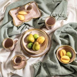 Pink stoneware mugs - Nala - Kare Design