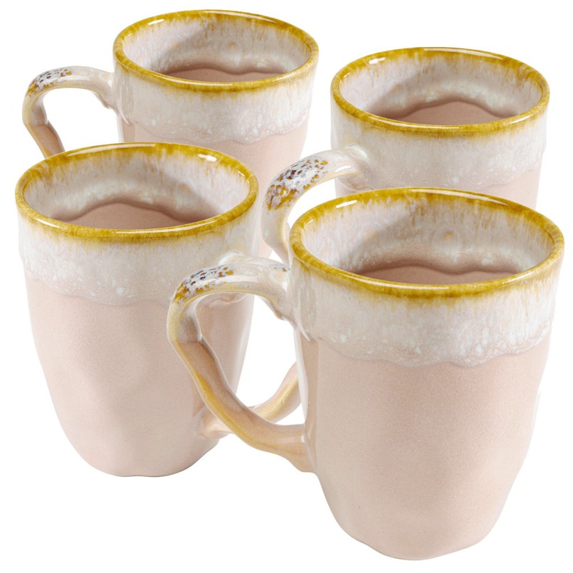Roze aardewerk mokken - Nala - Kare Design