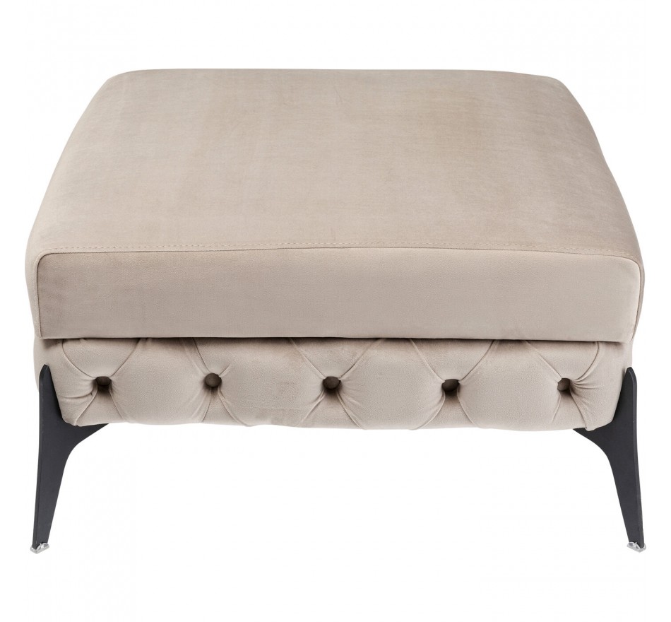Pouf Bellissima velours beige Kare Design