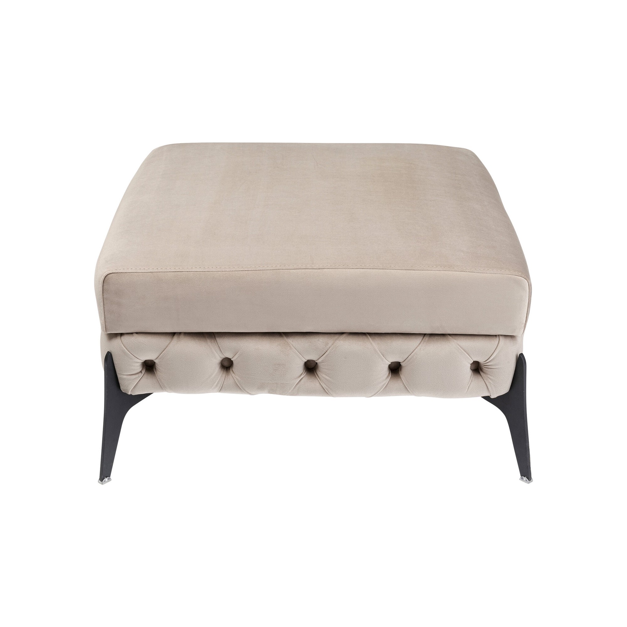 Kruk Bellissima fluweel beige Kare Design