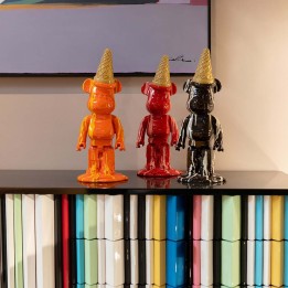 Oranje ijsbeer decoratie - Kare Design
