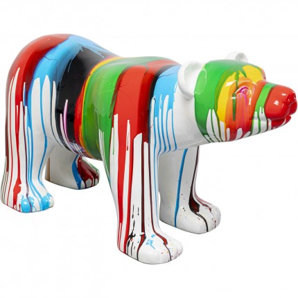 Decoratie ijsbeer verfdruppels XL Kare Design