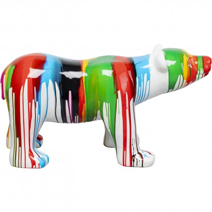 Deco polar bear paint drips XL Kare Design