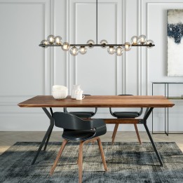 Contemporary black hanging lamp - Scala Balls - Kare Design