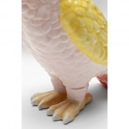 Opberger papegaai rose en geel Kare Design