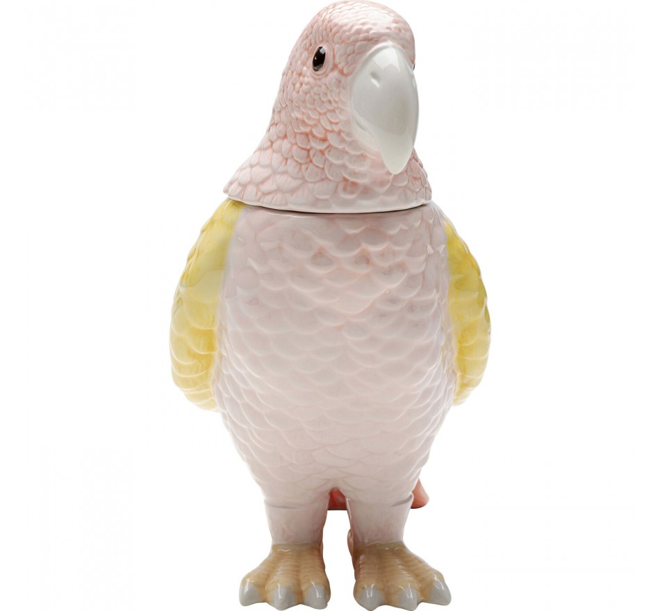 Opberger papegaai roze en geel Kare Design