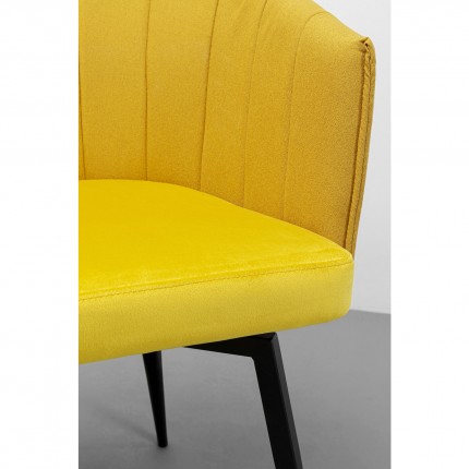 Swivel Armchair Merida yellow Kare Design