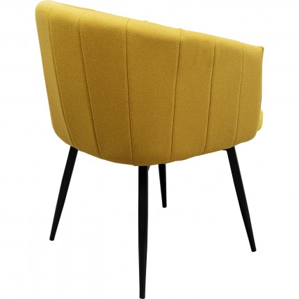 Swivel Armchair Merida yellow Kare Design