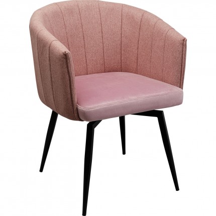 Swivel Armchair Merida pink Kare Design