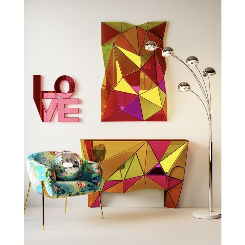 Miroir mural Prisma Colore 80x120cm