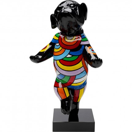 Woonaccessoires zwart dansende hond 53cm Kare Design