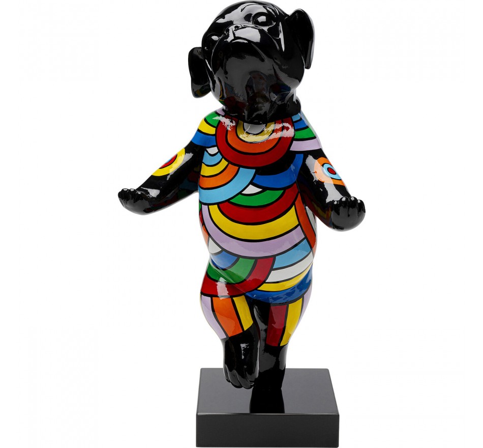 Deco black dancing dog 53cm Kare Design