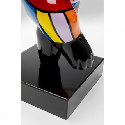 Woonaccessoires zwart dansende hond 53cm Kare Design