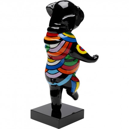 Deco black dancing dog 53cm Kare Design