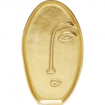 Vaas Mezzo Volto 35cm goud Kare Design