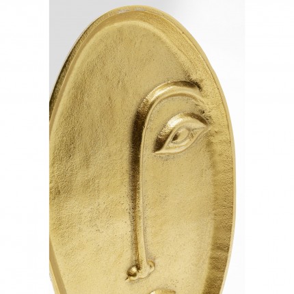 Vase Mezzo Volto 35cm gold Kare Design