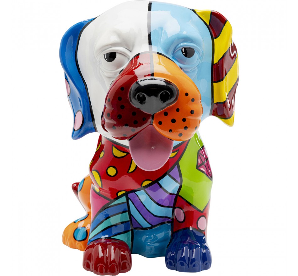 Woonaccessoires hond patchwork 35cm Kare Design